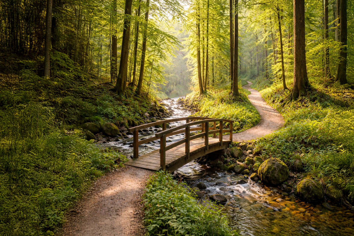 Some paths find their way here gradually.